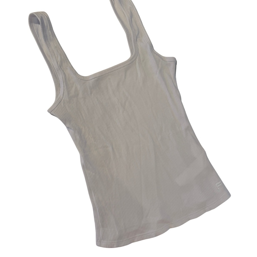 Fabletics white tank - size XS 
Ribbed Square-Neck Tank Top